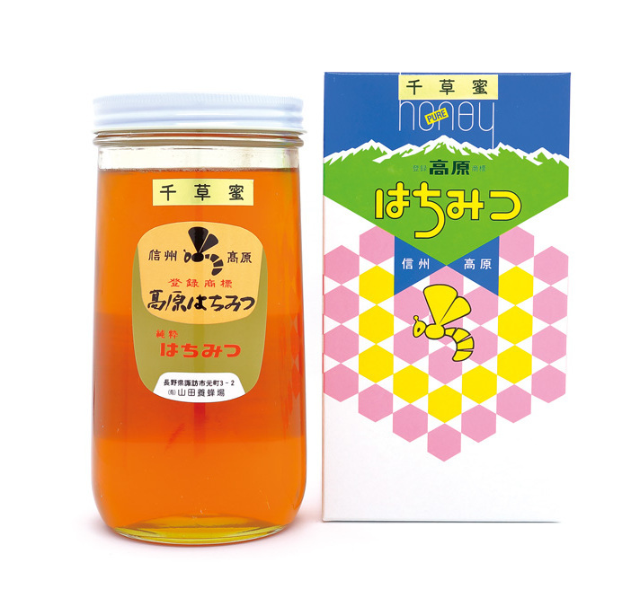 千草（百花）蜜　国産1kg（化粧箱入）